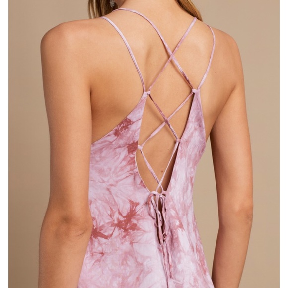 Pink tie dye dress - Picture 4 of 4